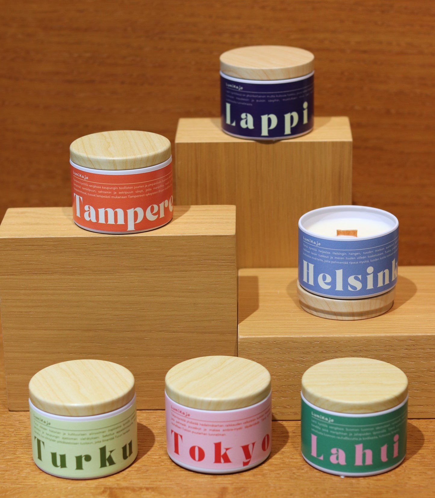Lappi Scented Candle - Fireside Warm Wood Scent