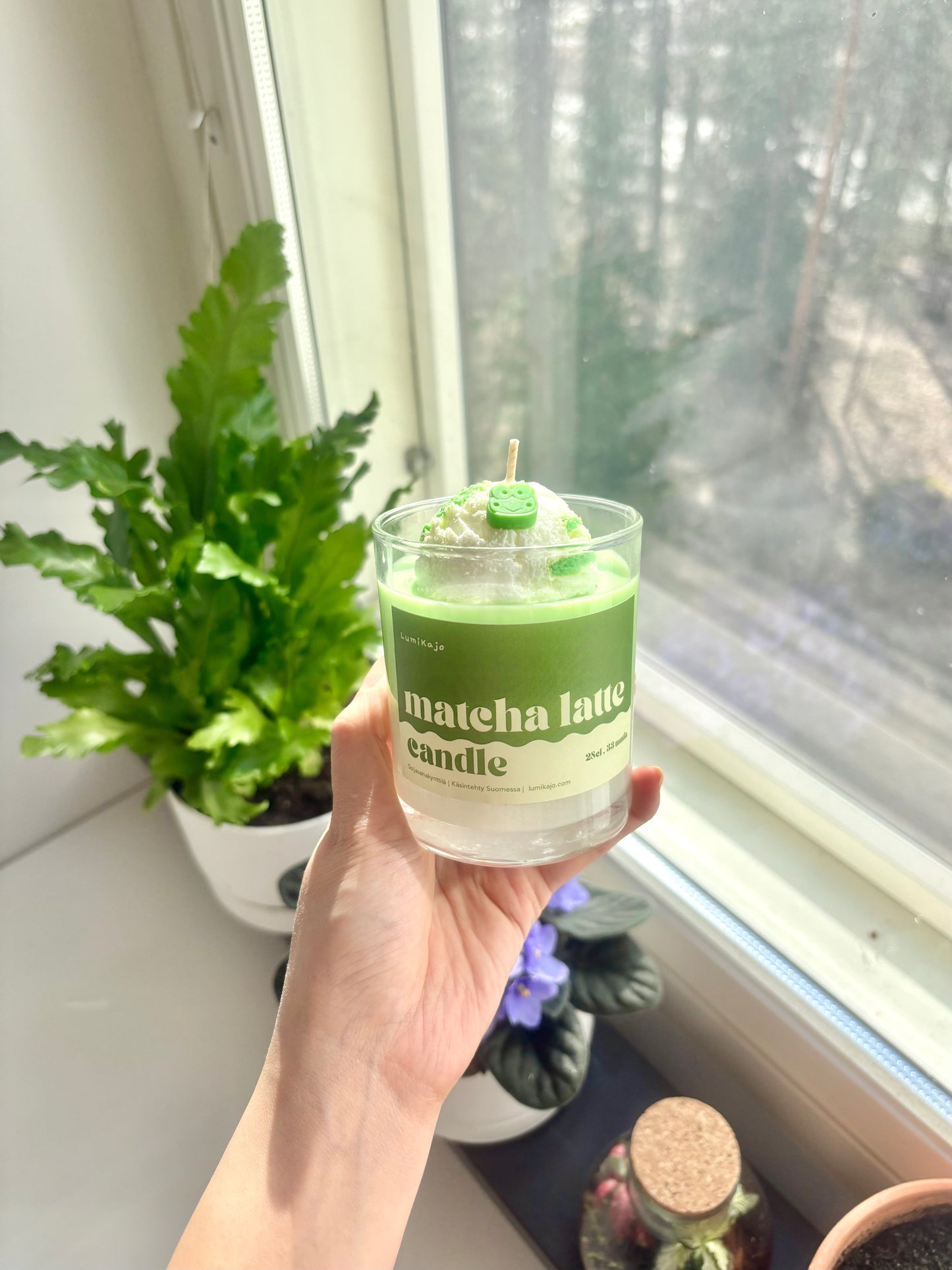 Matcha Latte Scented Handmade Soywax Candle