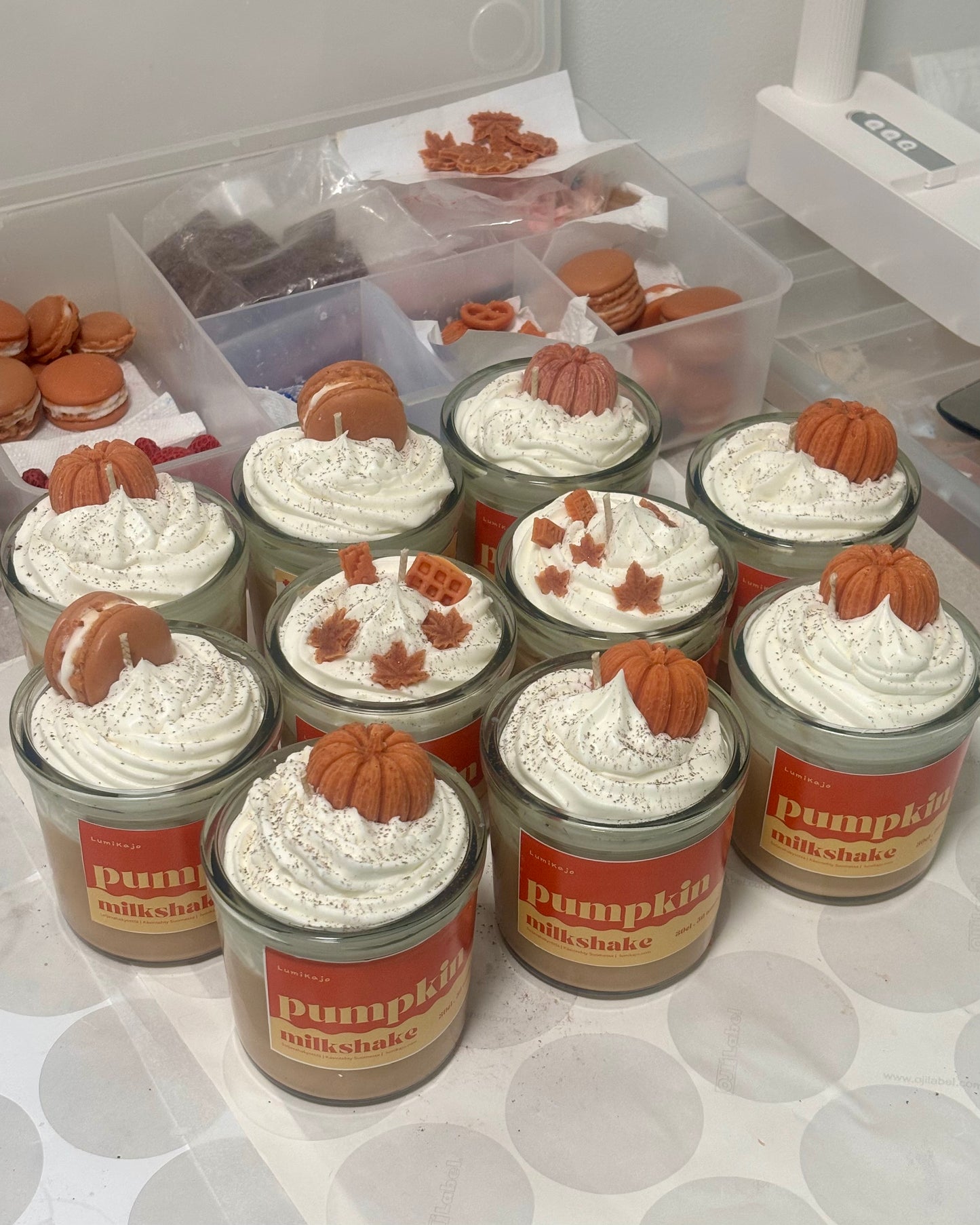 Pumpkin Scented Handmade Soywax Candle
