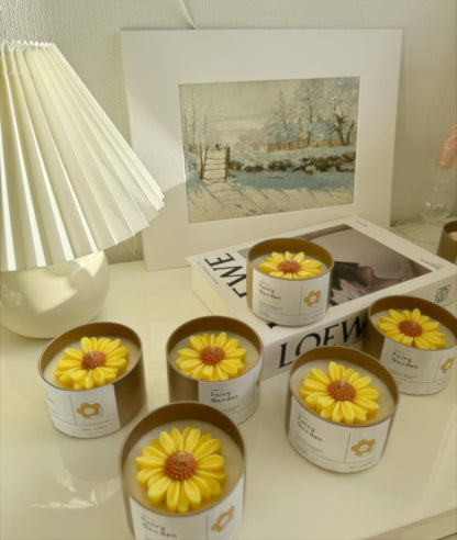 Daisy Sunflower Candle