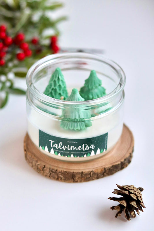 Talvimetsä Big Scented Handmade Soywax Candle