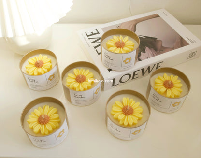 Daisy Sunflower Candle