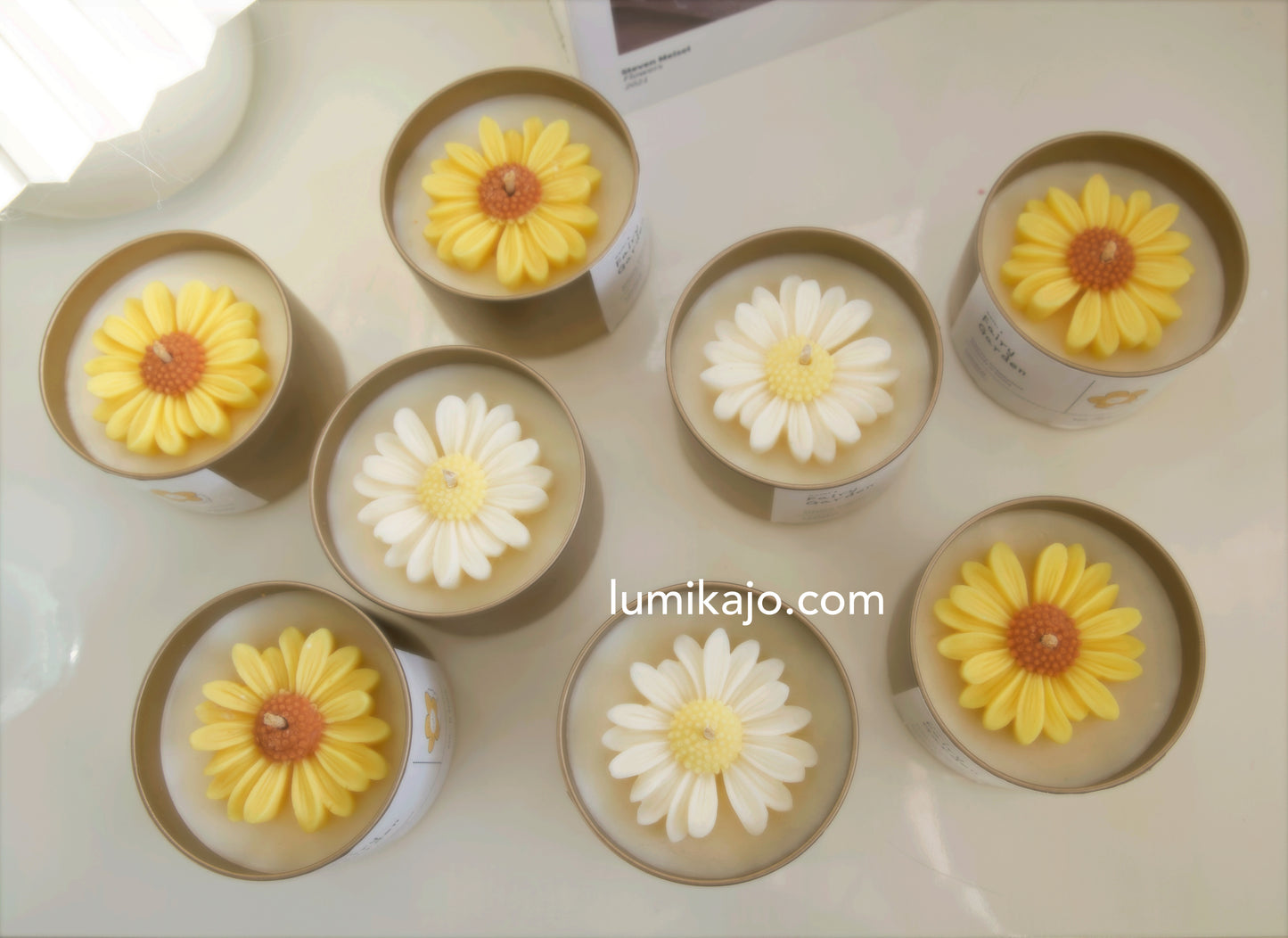 Daisy Sunflower Candle