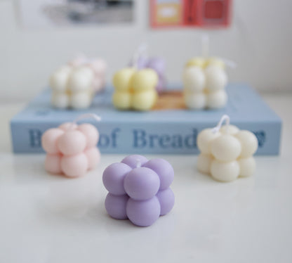 Mini Pastel Cube Candle