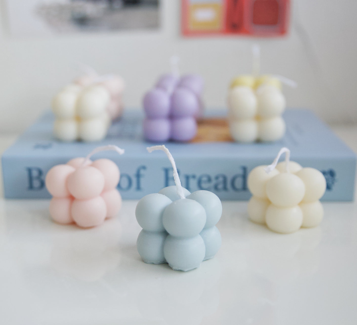 Mini Pastel Cube Candle