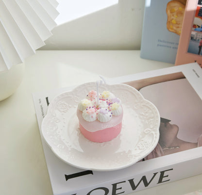 Mini Flower Cake Candle