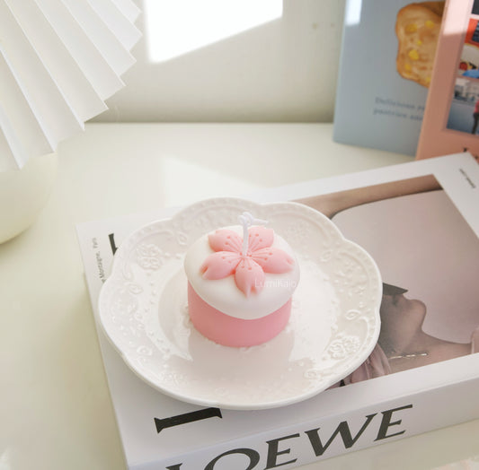 Sakura Cake Candle