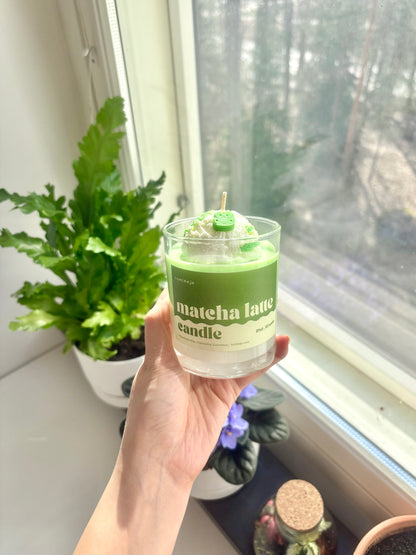 Matcha Latte Scented Handmade Soywax Candle