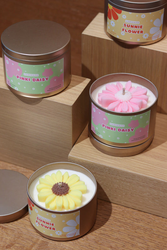 Daisy Sunflower Candle