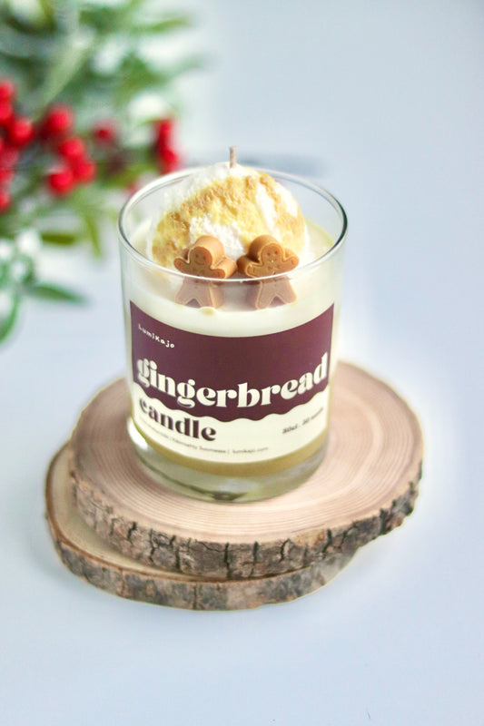 Gingerbread Scented Handmade Soywax Candle