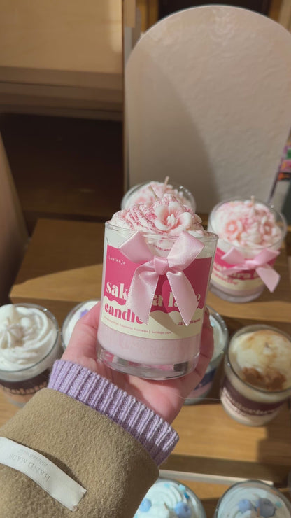 Sakura Latte candle