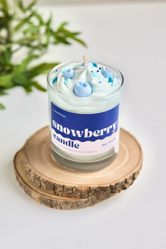 Snowberry Scented Handmade Soywax Candle