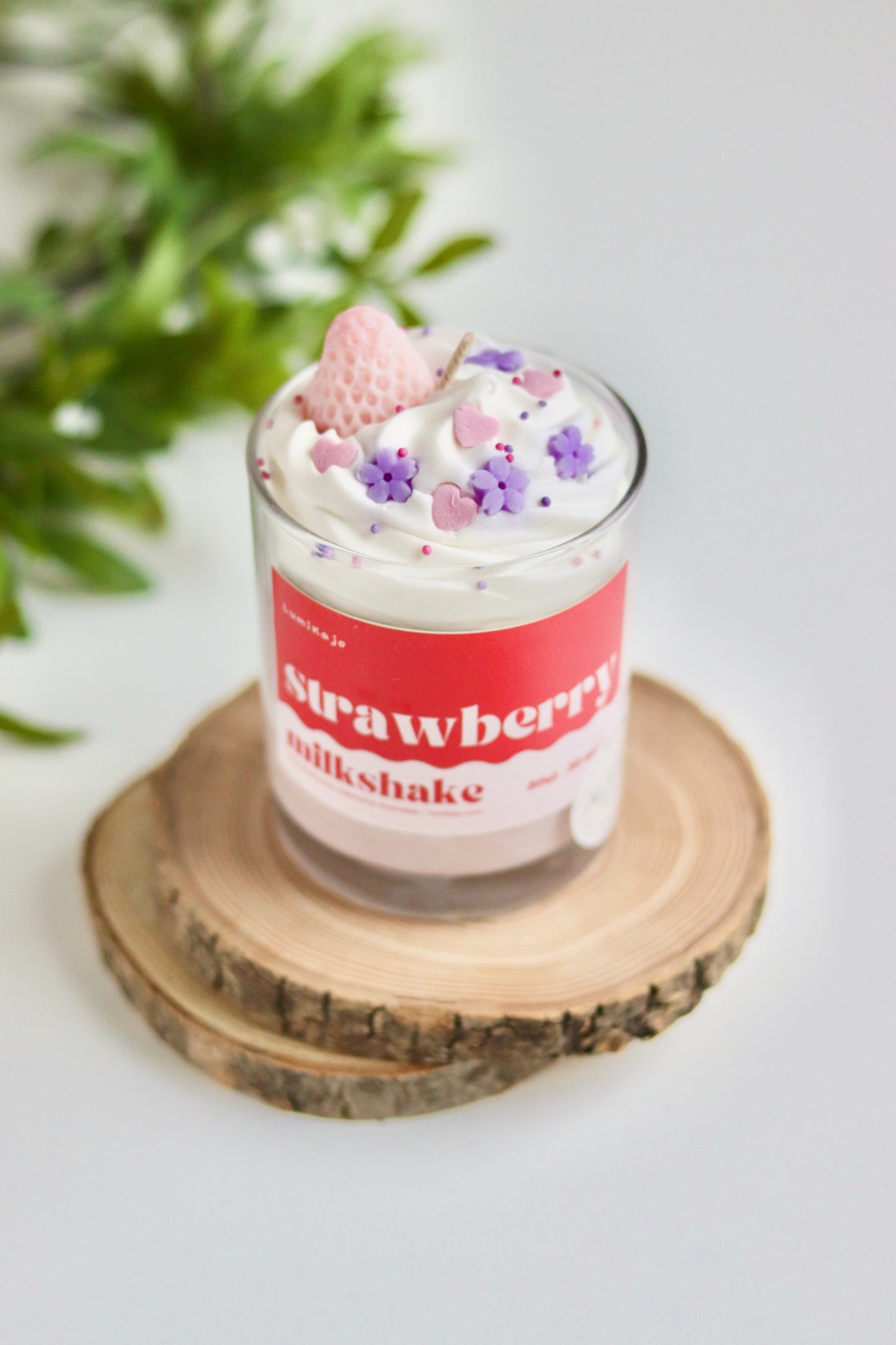 Strawberry Scented Handmade Soywax Candle